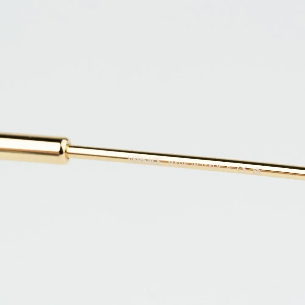 NEW Versace VE2245 100280 Gold Blue Rectangle Rimless Metal Unisex Sunglasses